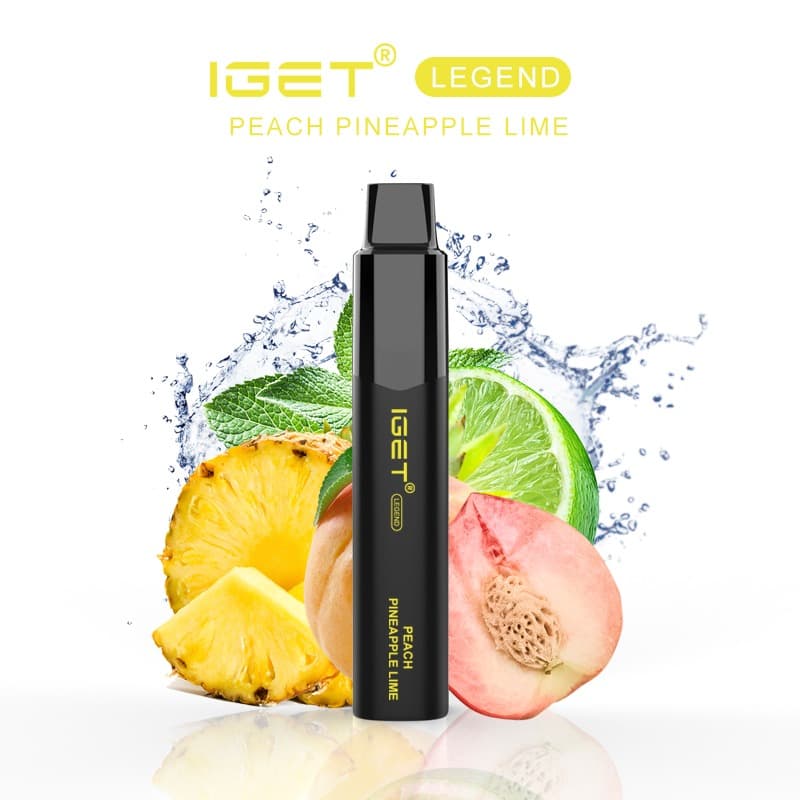 IGET LEGEND PEACH PINEAPPLE LIME - 4000 PUFFS — buy online Australia | Aussie Vape